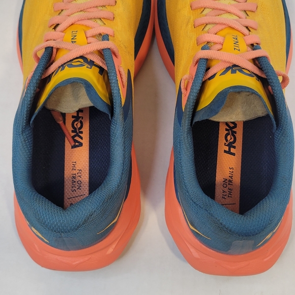 Hoka One One Womens Zinal 1119400 RYCM Orange Running Shoes Womens Size 9.5 B - Picture 5 of 10